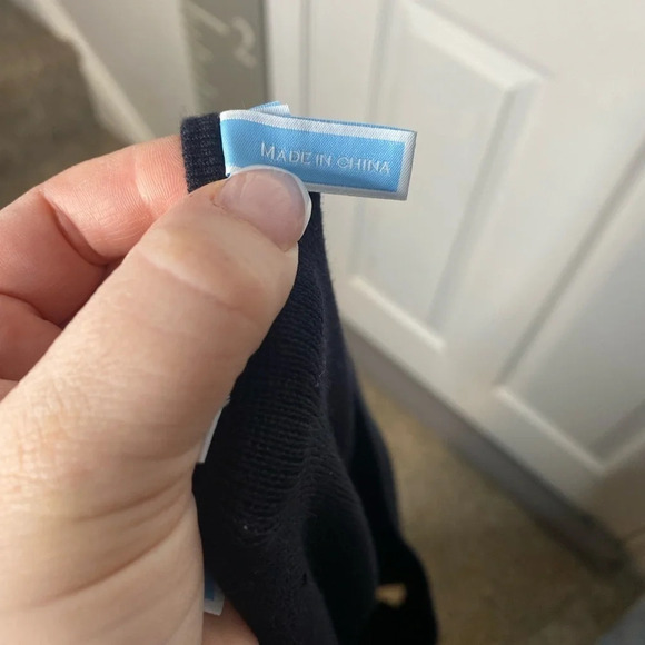 DRAPER JAMES Flutter Sleeve Black Sweater‎ Dress Size Small - Picture 7 of 10